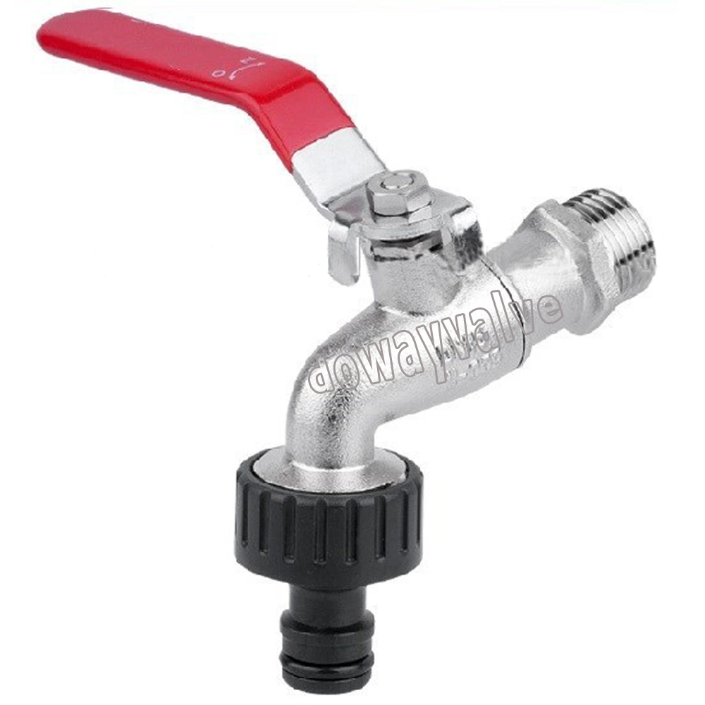 High Quality Factory Brass Bibcock Tap with ABS Hose Union