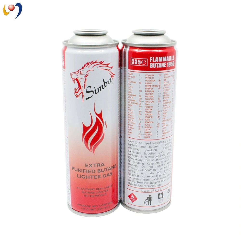 Customized Empty Cmyk Tinplate Aerosol Oxygen Cylinder Can