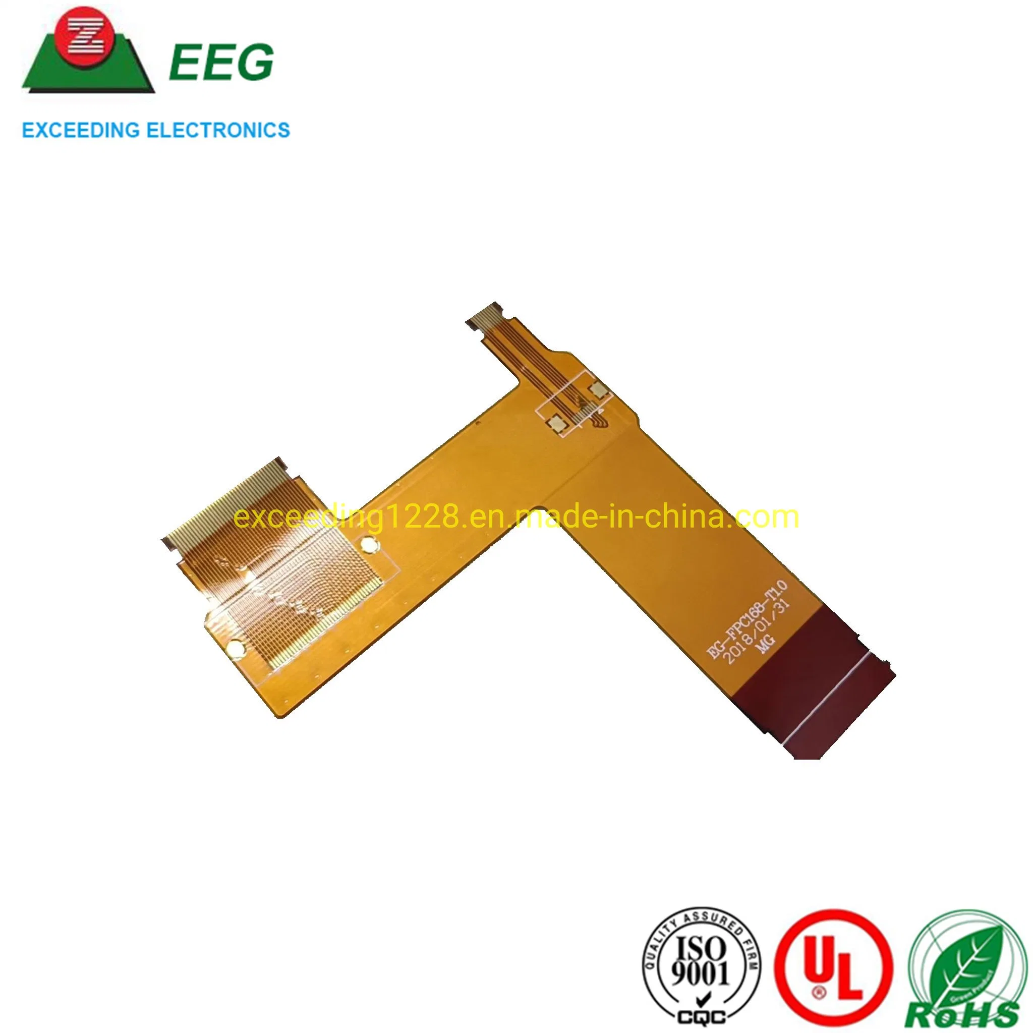 Customized High quality/High cost performance 0.2mm FPC Board Thickness Flex PCB Board with Yellow Solder Mask