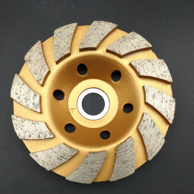 Factory Hot Sale Double Row Roda De Moagem De Diamante Concrete and Stone Polish Segmented Turbo Cup Grinding Wheel