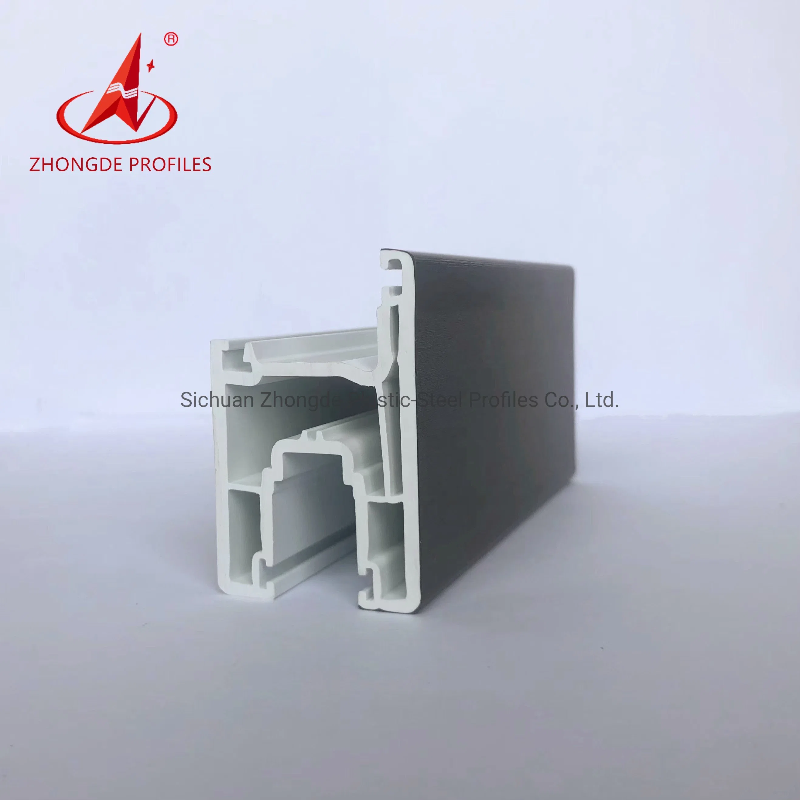 Manufacture Competitive Price 60mm Sliding Series PVC Plastic Profile for Window and Door