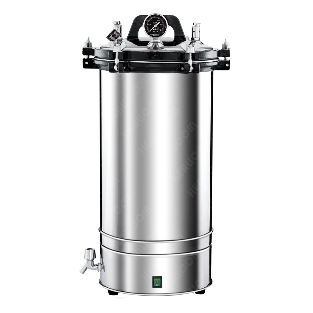 Alta calidad de acero inoxidable 304 Esterilizador Autoclave de vapor a presión portátil