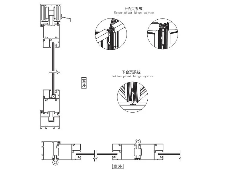 Balcony Folding Sliding Door 4 Fold Hardware System