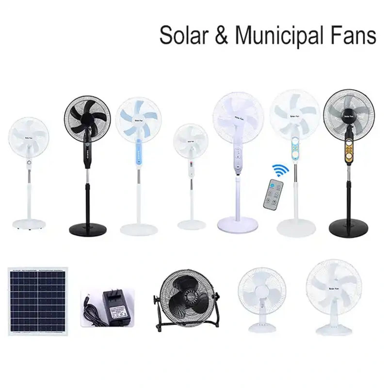 Venta en caliente Solar carga de la Mesa Ventilador Energía Solar Energía batería Ventilador portátil recargable para suelo