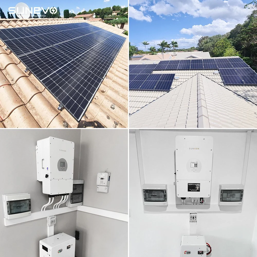 Híbrido Sunevo 10kw de Energía Solar System 5kw 3kw Completa del Sistema Solar Set Inicio