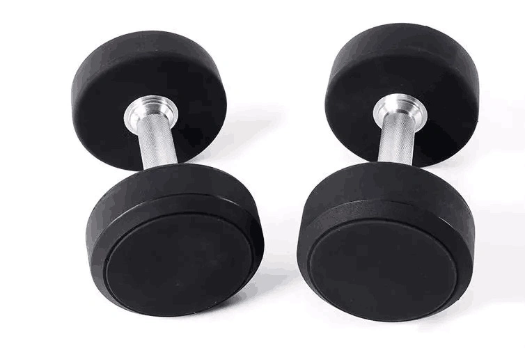 High Quality Eco Friendly CPU Wholesale Equipment Gym Fitness Urethane Round Head Dumbbell