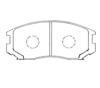 High quality/High cost performance Disc Semi Metal Brake Pad for Mitsubishi D6070