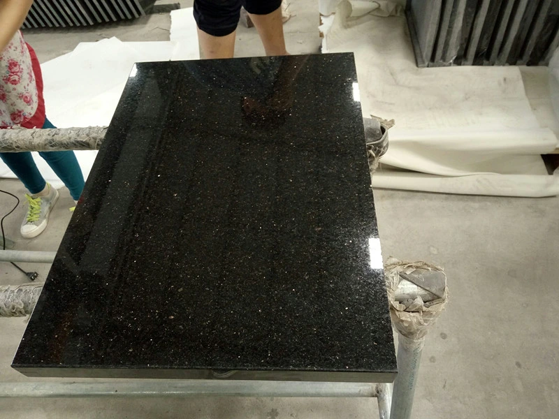 Countertop/Vanity/Worktop Granite for Kitchen/Bathroom Black/White/Gold Shinning Granite