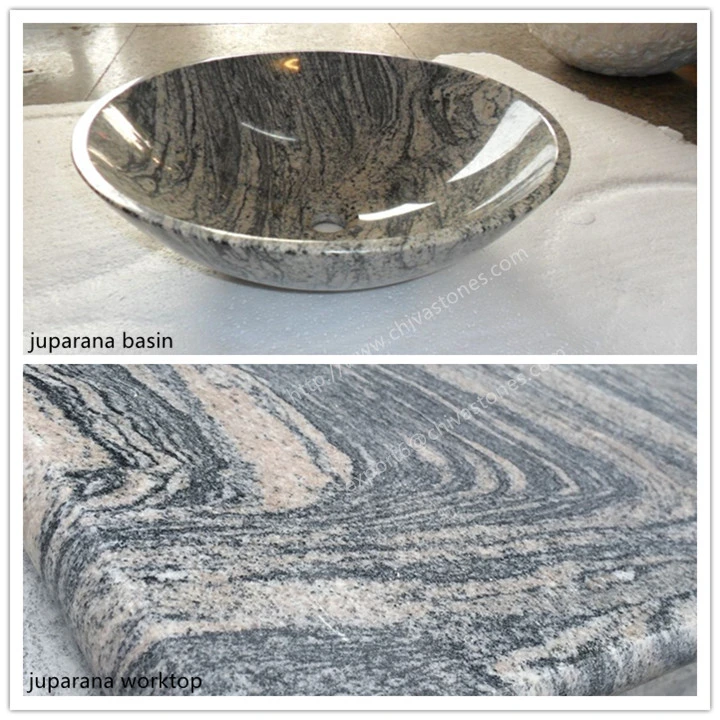 Grey Granite Kitchen/Bathroom Washstands Vanity/Countertop Tiles/Slabs with Splashbacks