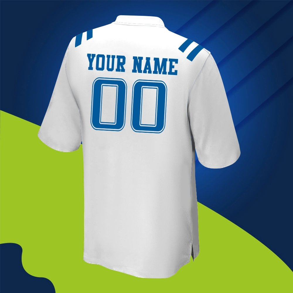 De alta calidad personalizado Indianapolis hombres Jersey Número de equipo Logo Sport ejecuta corto transpirable Jersey Jersey