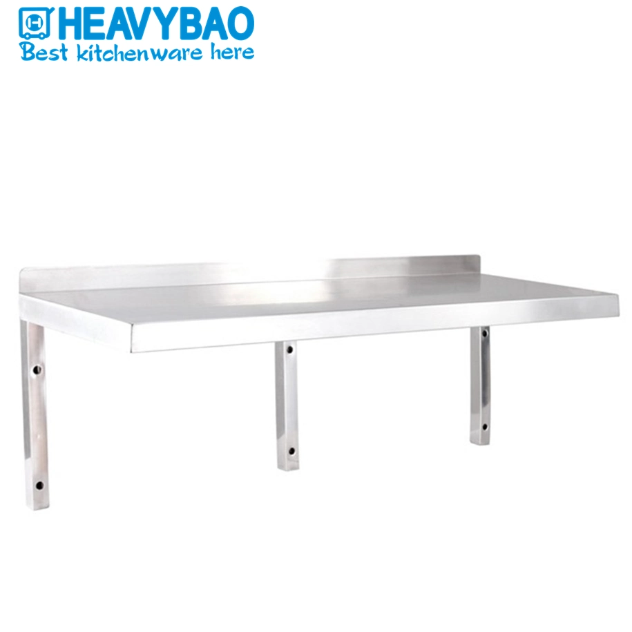 Heavybao Hotel Kitchen Restaurant Stainless Steel Practical and Stable Floating Wall Shelf