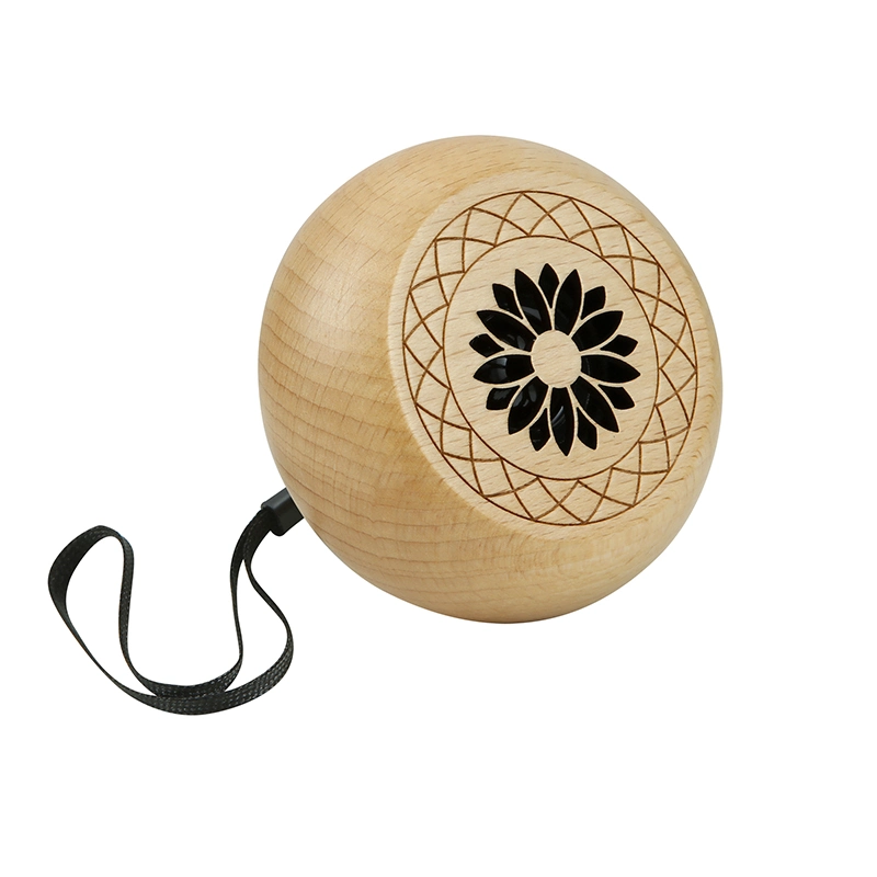 Factory Discount Price Wooden Mini Round Wireless Bluetooths Speaker