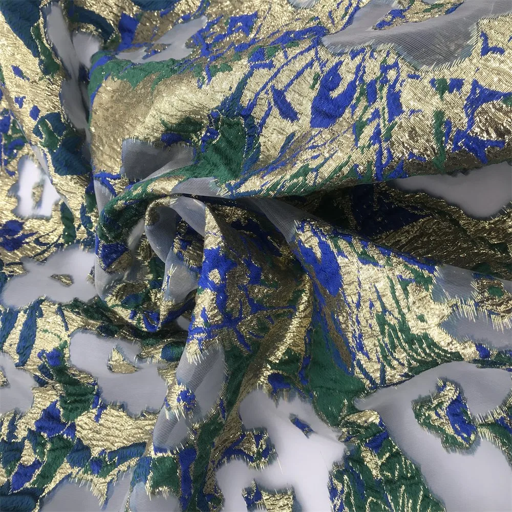 Fabric Supplier Wholesale/Supplier Good Quality Floral Jacquard Fabric Brocade for Dress