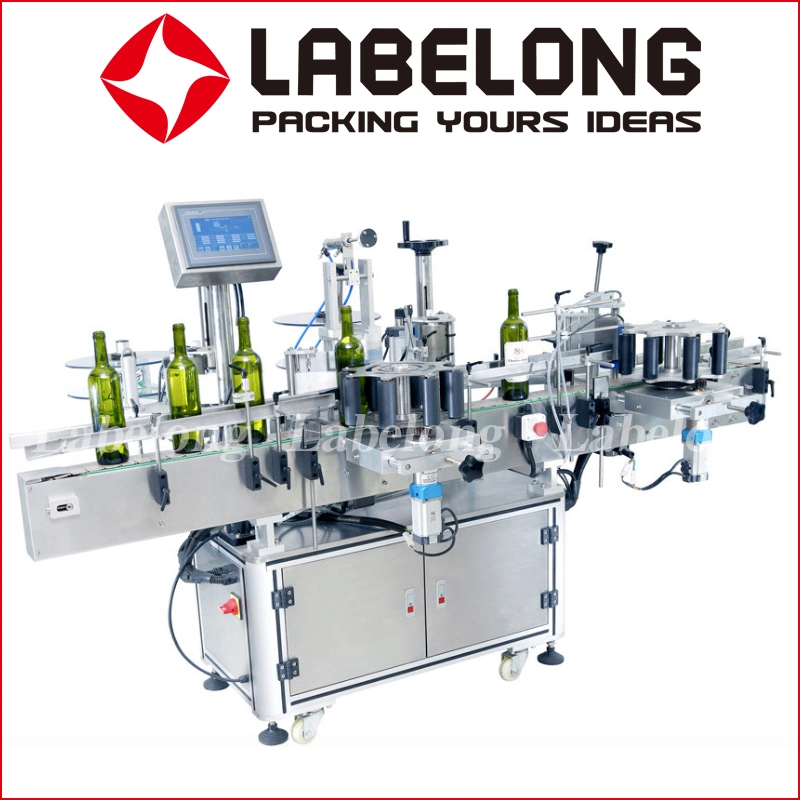 Automatic Round Bottle Labeling Machine Pet Bottles Shrink