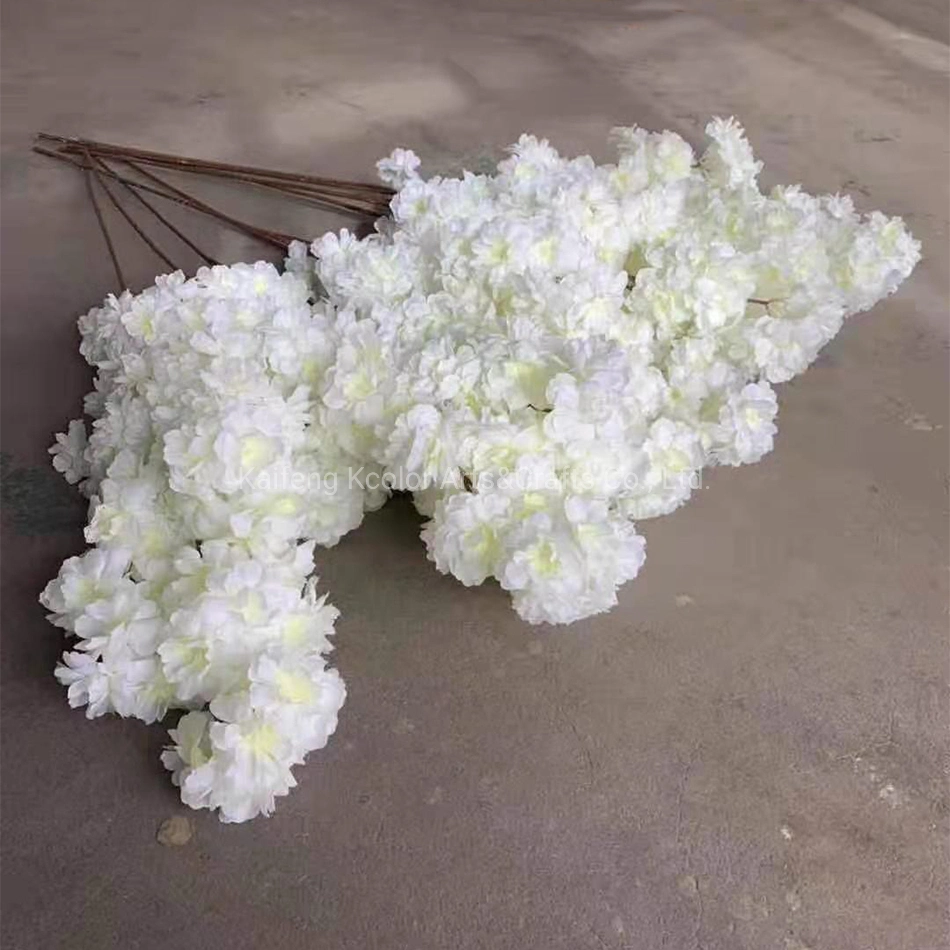 Cheap Silk Sakura Flower Wholesale Cherry Blossom Artificial Flower for Wedding Party Decoration