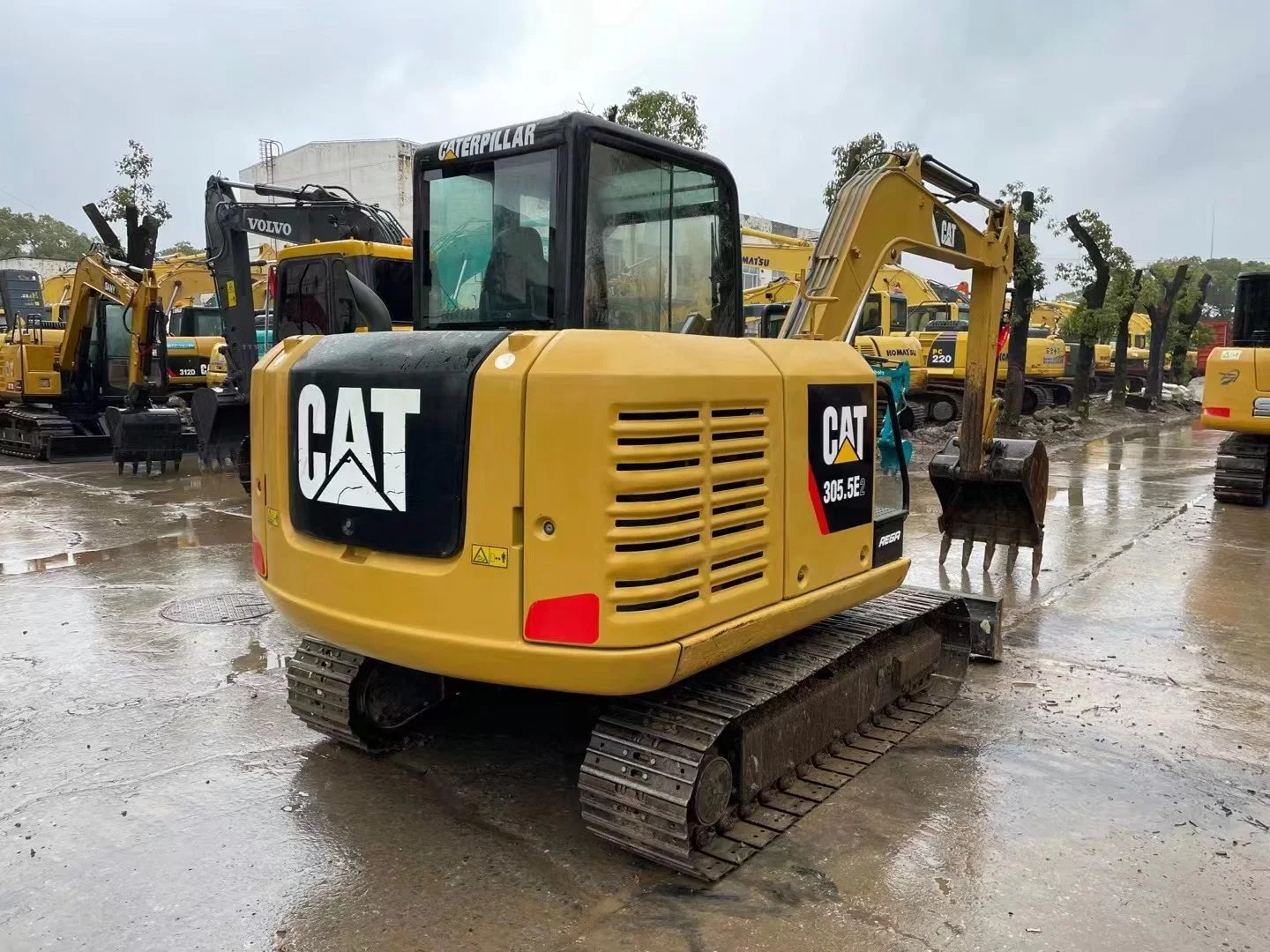 El Digger de orugas Mini de segunda mano original Cat 305,5E usó Caterpillar 5,5t Excavadora de cadenas