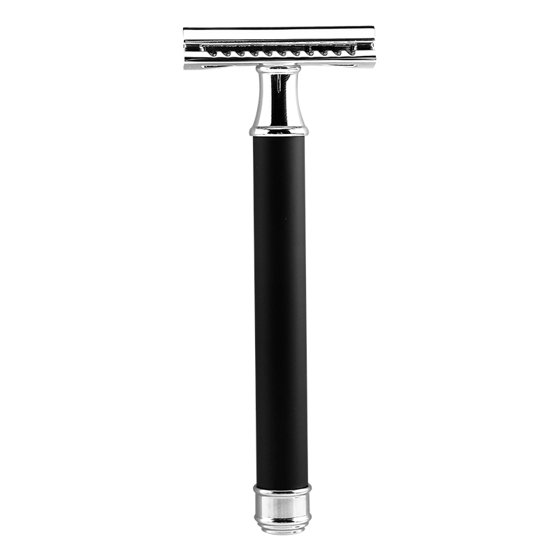 Plastic Free Facial Razor with Replacement Blade Brass Handle Double Edge Safety Shaving Razor