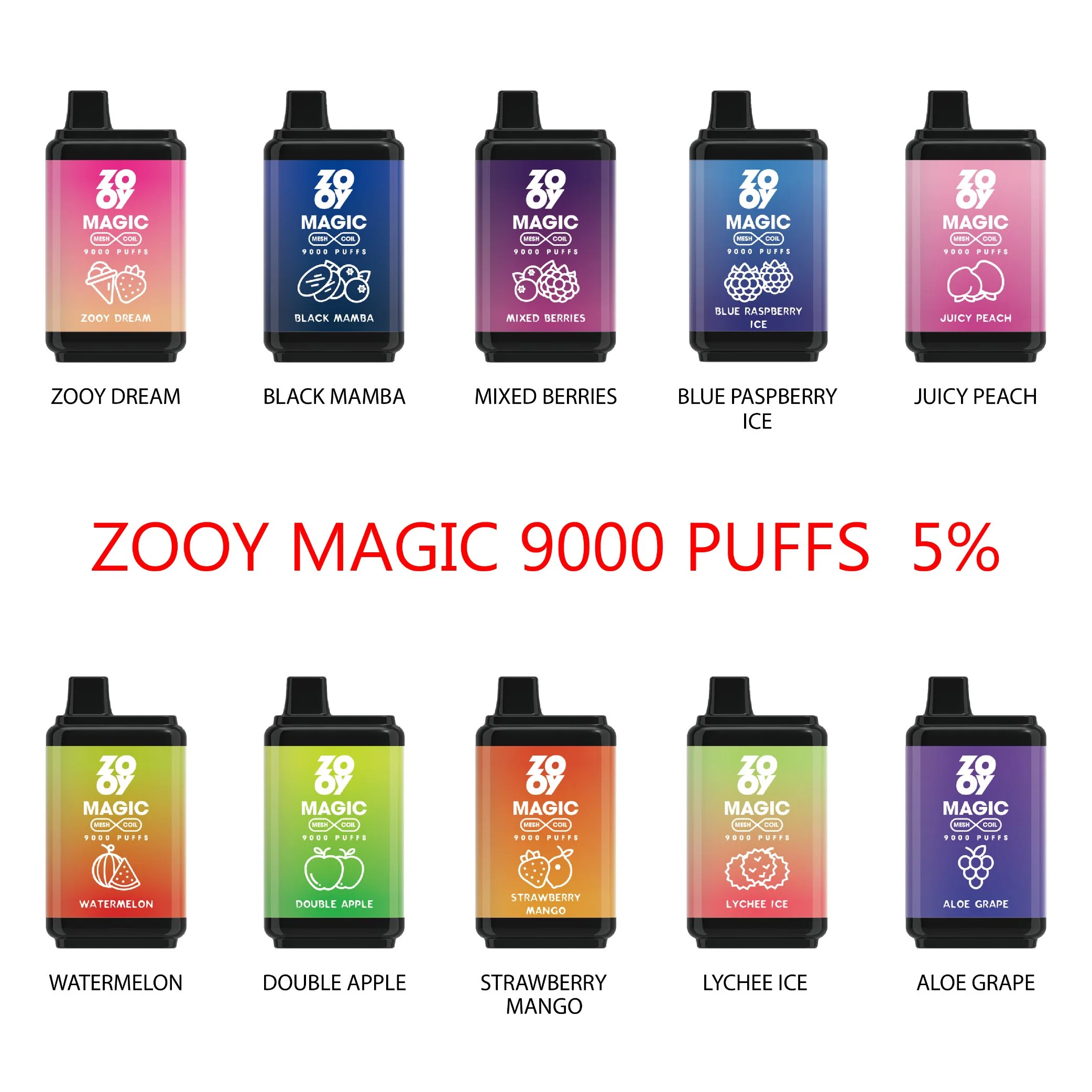 Disposable/Chargeable Vape Pen Smart Vapanda Zooy Randm 9000 Wholesale/Supplier Cheap Vape