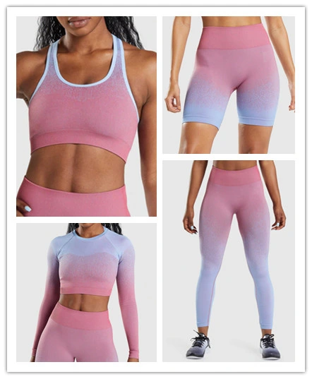 Vêtements de sport pour femme vêtements d'entraînement vêtements de sport vêtements de sport taille haute Leggings sans coutures Sport Top vêtements de sport