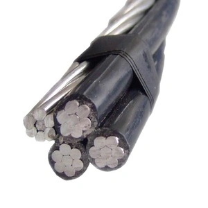 Sobrecarga de líneas aéreas de los conductores de cable dúplex Triplex ABC 50mm2 de 95mm2 de 120mm2