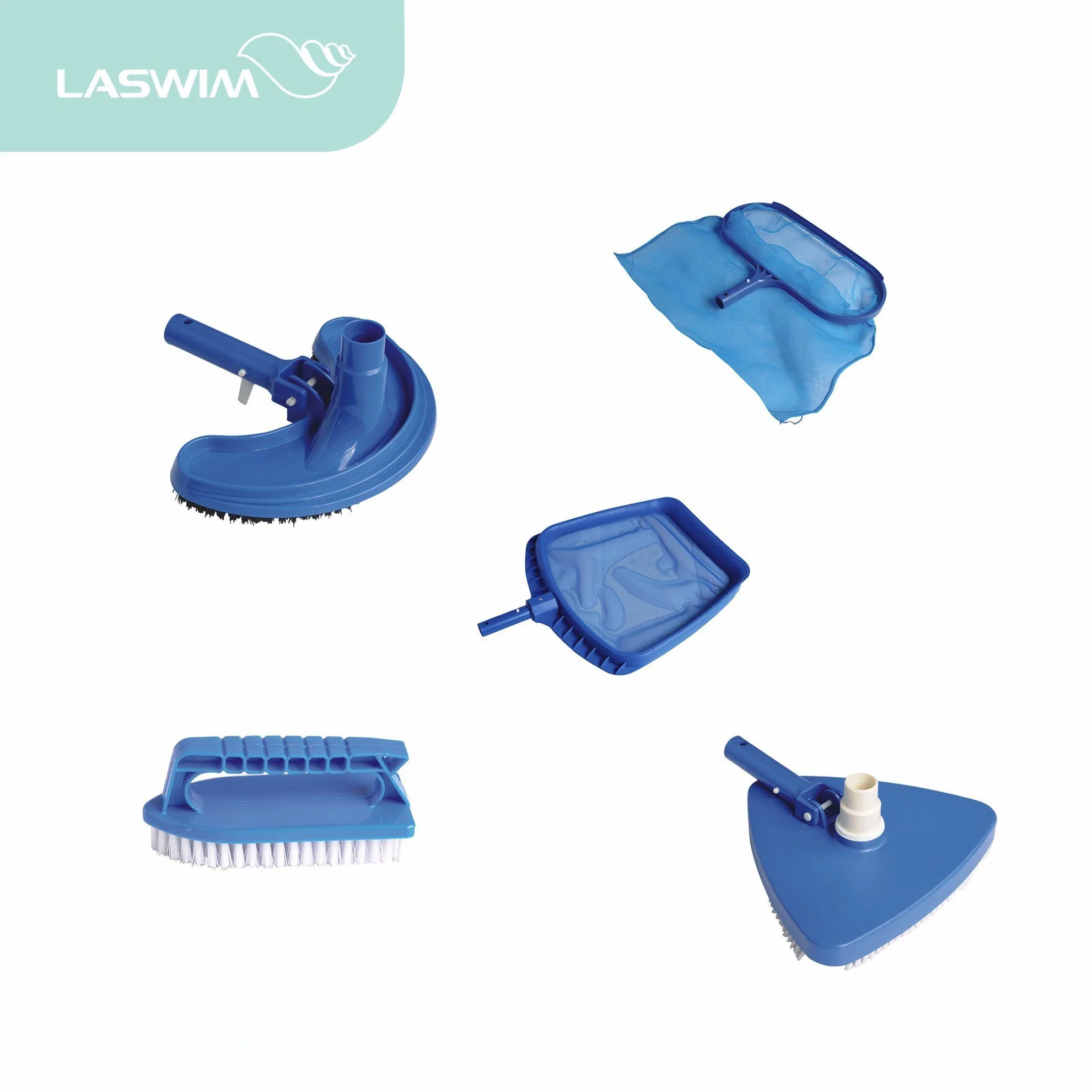 Laswim Factory Durable Pool Cleaning Accessories (Brush / Leaf rake / Vacuum head)