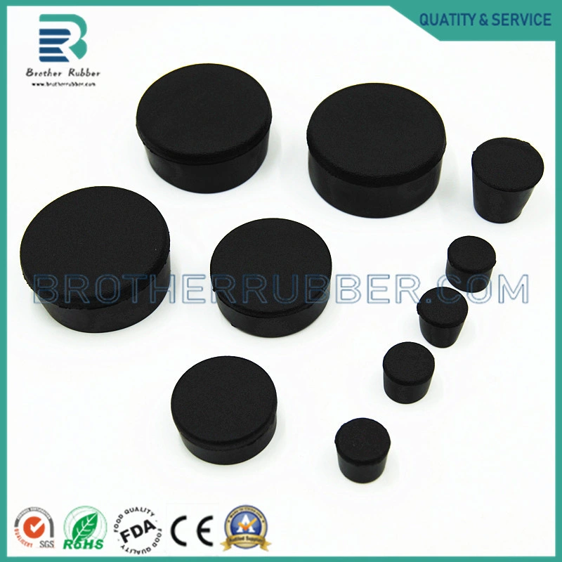 Custom Molded Plastic End Hat Silicone Bottle Stopper Waterproof Rubber Stopper