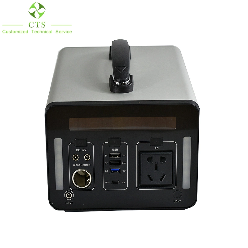 Batería DC de la estación de alimentación portátil 1000W 110V 220V LiFePO4 AC USB para Home Camping coches Jump