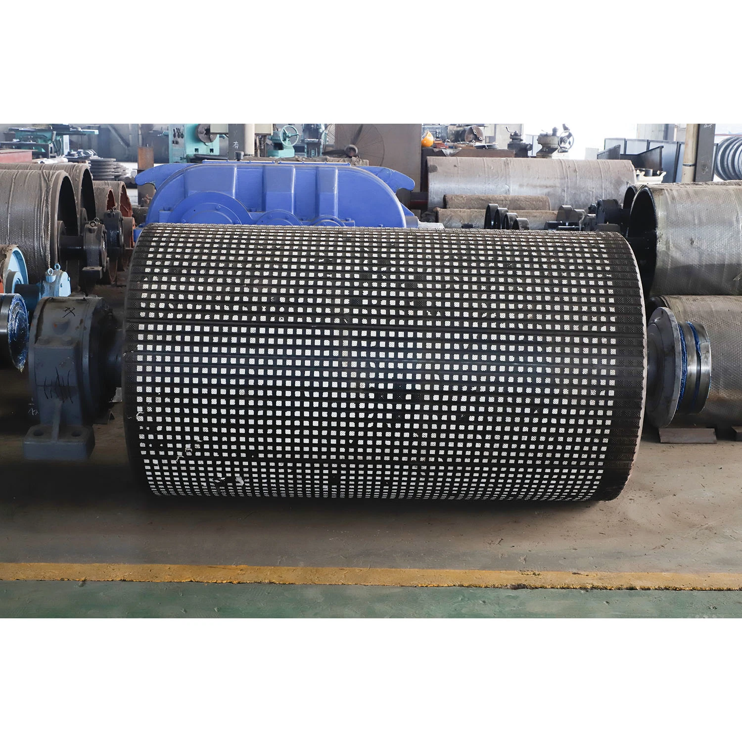 DIN Belt Conveyor Ceramic Snub Pulley for Iron Mine