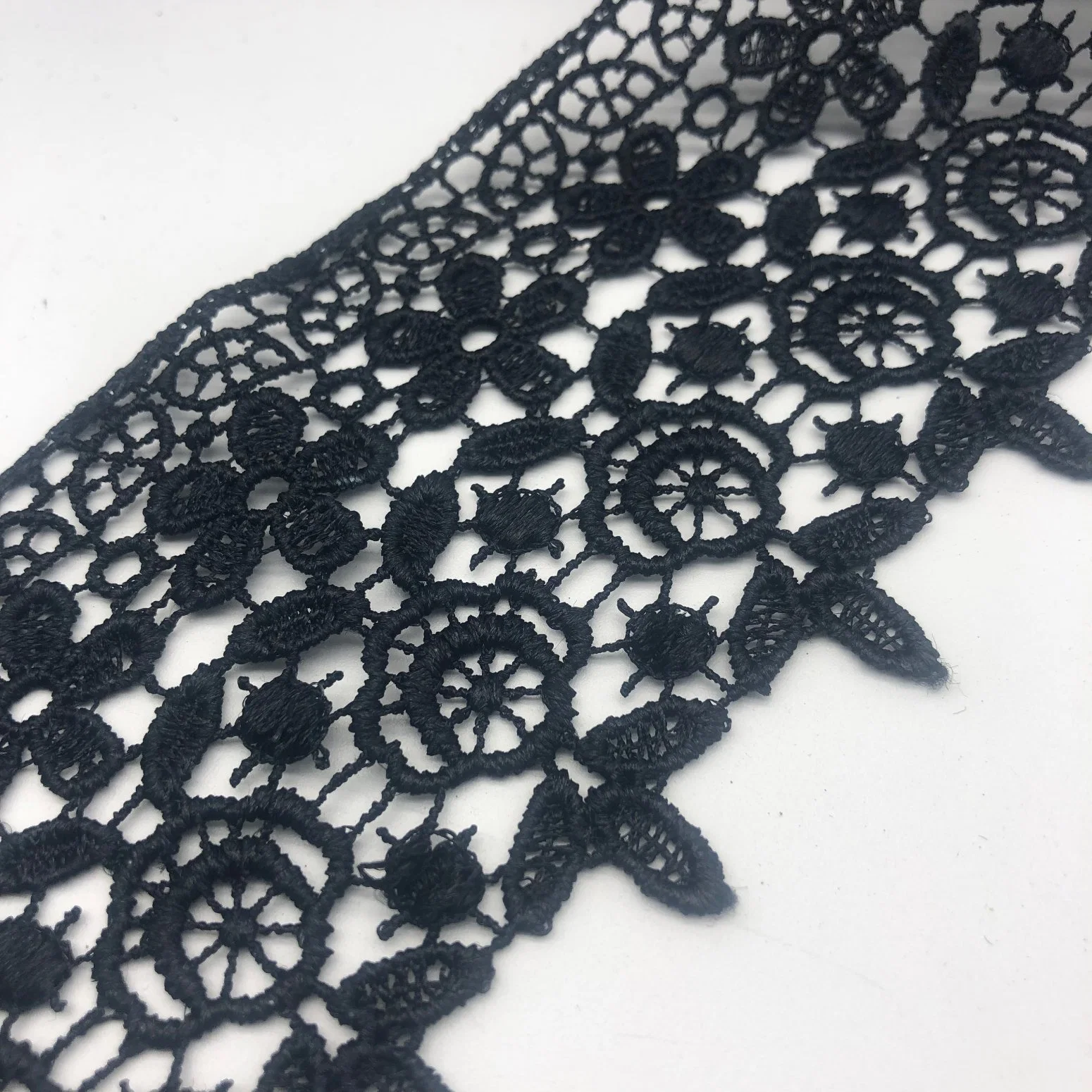 High quality/High cost performance  Embroidery Cotton Chemical Lace Purfle for Garment Accessories