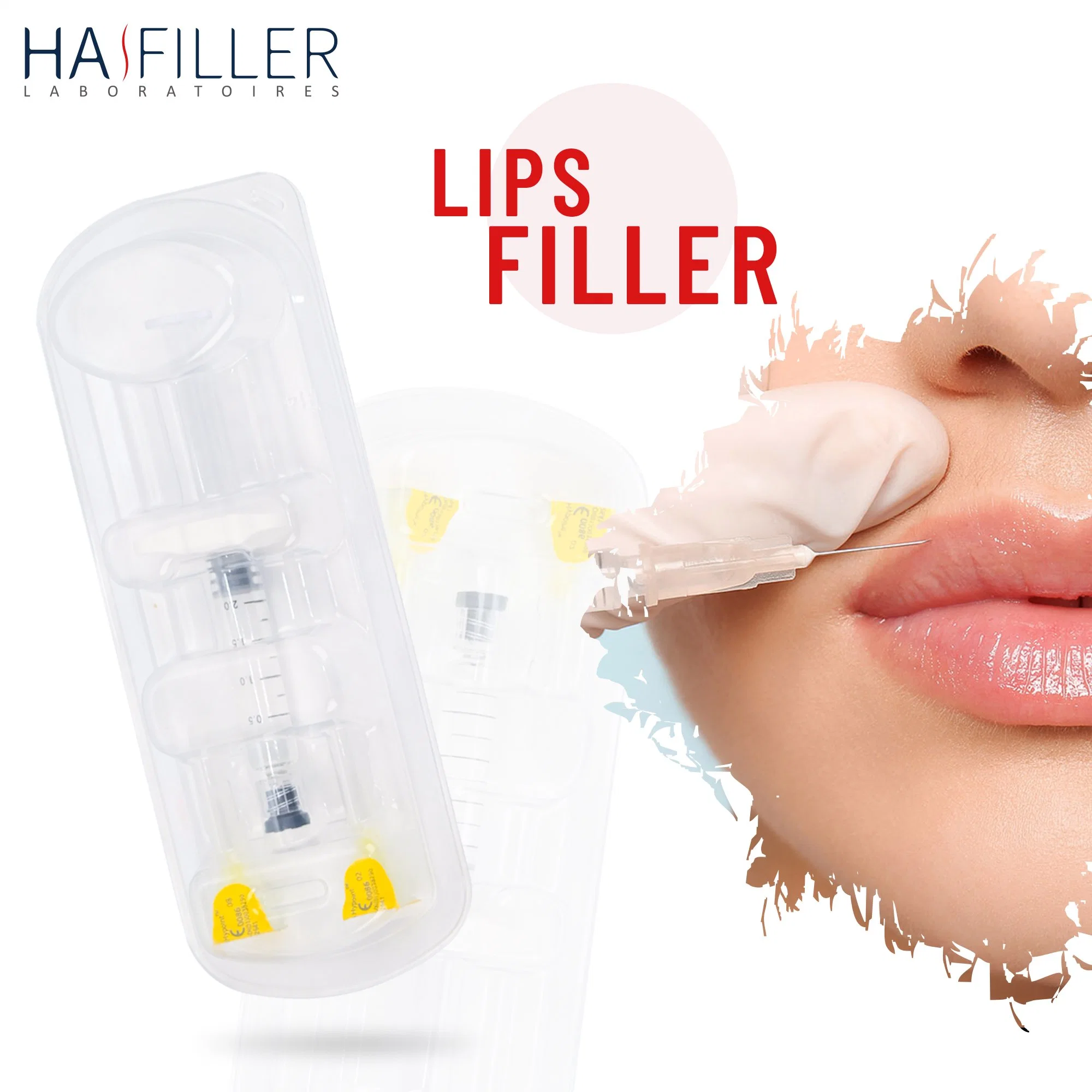 CE Cirugía Plástica 2ml Derm Injectable Hyaluronic Acid Dermal Filler Relleno de seno relleno de ácido Hialurónico relleno de cuerpo relleno Lip Filler