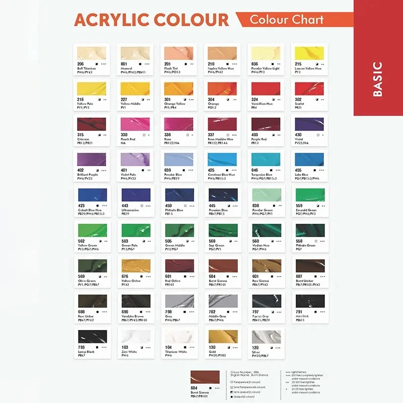 OEM Factory Price 6 Colours 22ml Studio Grade Aluminum Tube Non-Cracking Jelly Gouache Paint