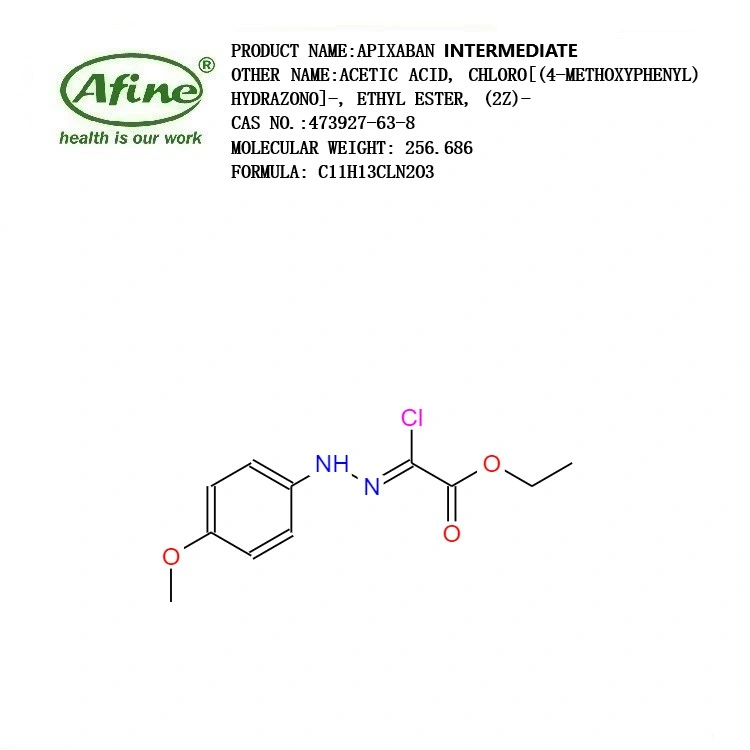 CAS 473927-63-8 etil (2Z) -Cloro[ (4-metoxifenil)]Ethanoate Apixaban Hydrazono / intermedio