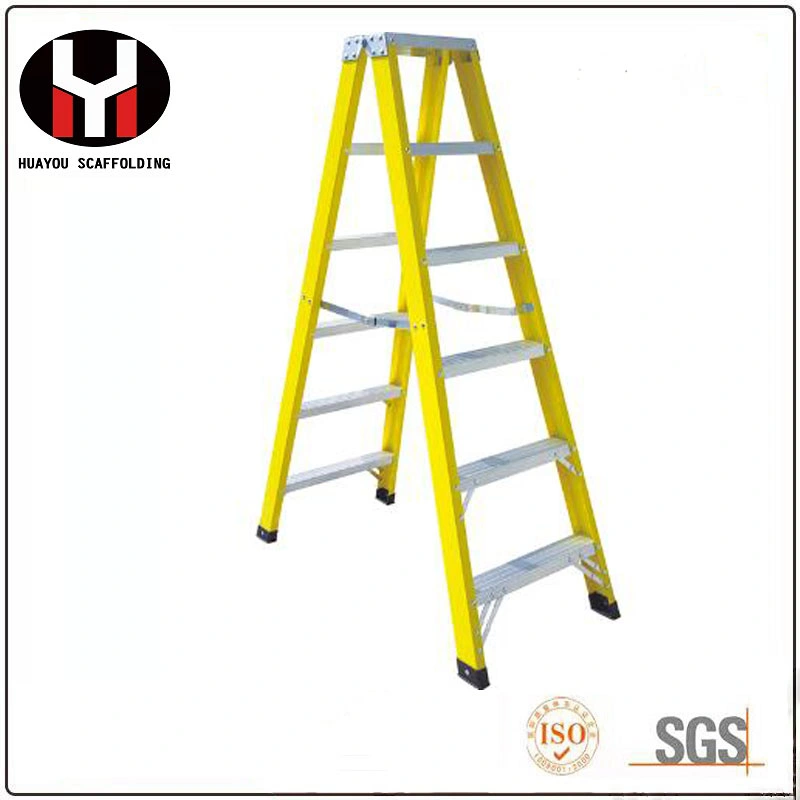 Building Fiberglass Material En131 Folded Step Ladder/Tool Ladder/Aluminum Step Ladder