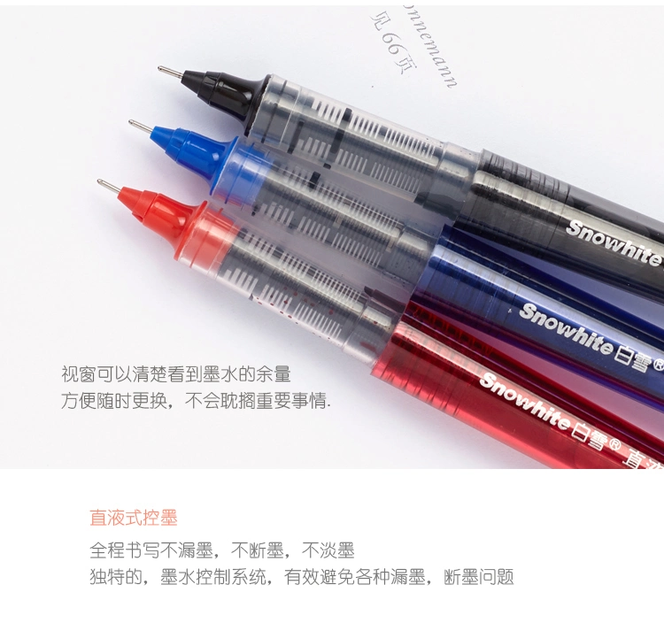 Stationery Pen Plastic Roller Ball Pen Metal Clip Tinted Body Quality Pen OEM Logo