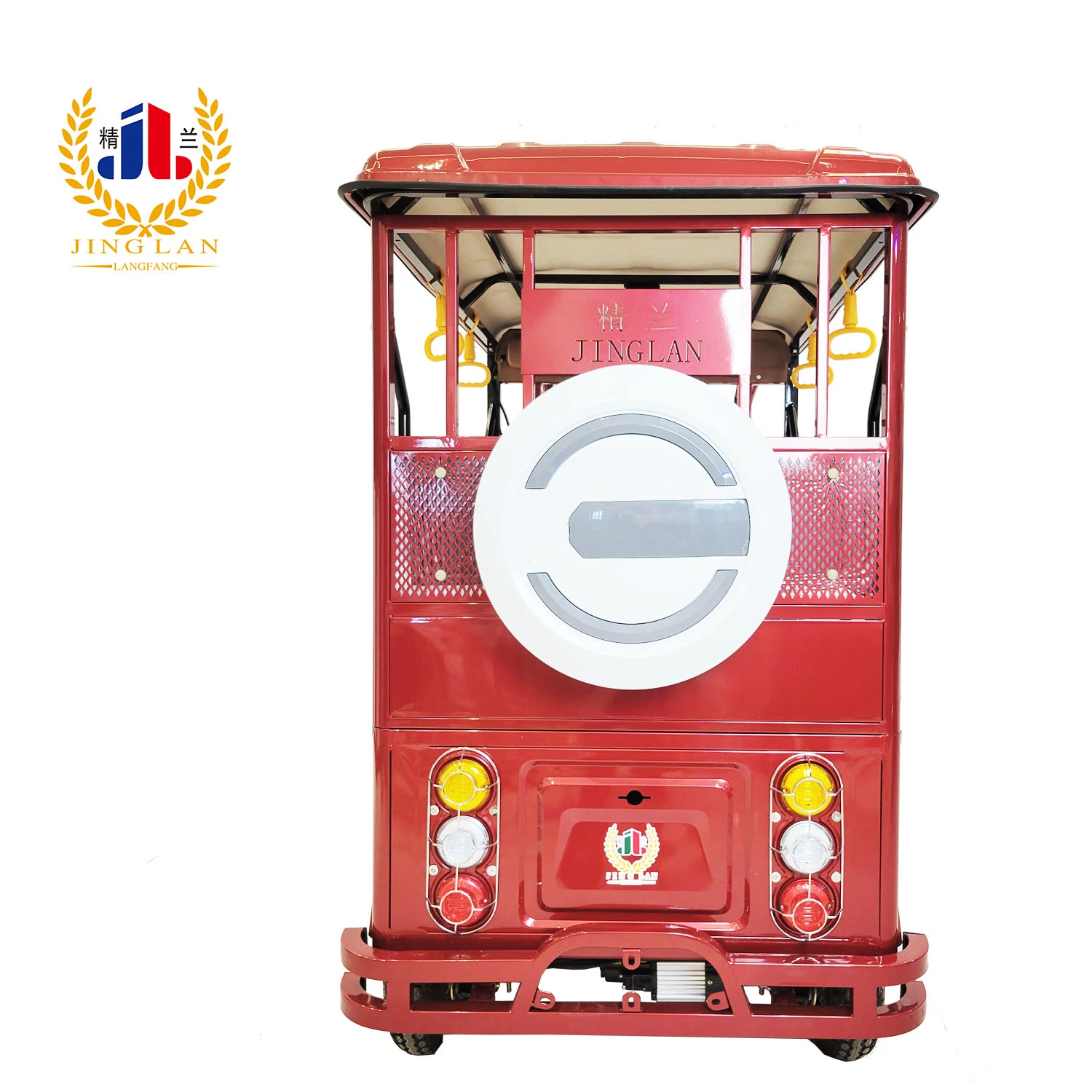 Jinglan's Third-Generation Luxury Enclosed Electric Tricycle Passenger Taxi Automatic Rickshaw