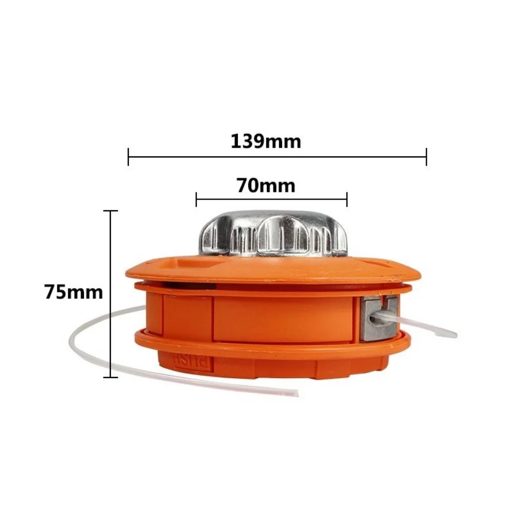 Алюминиевая нейлоновая щетка с косилителем для травы, триммер для травы, 2, линия головки Режущая леска леска Lawn Mower Wyz21141