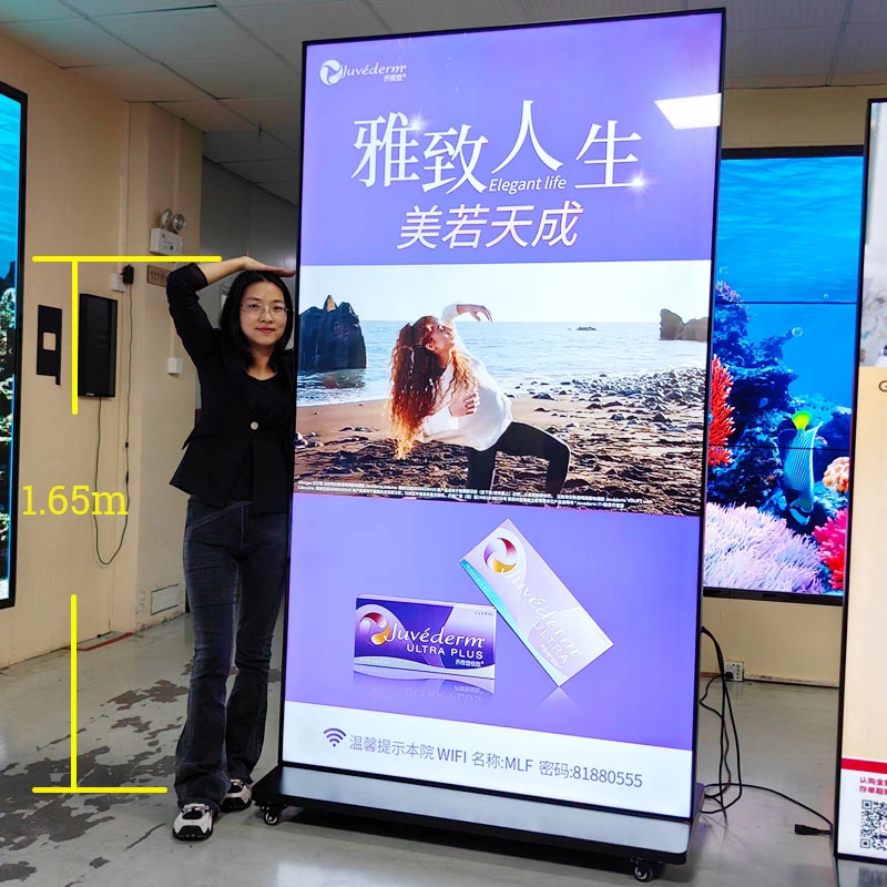 98" 100 Inch EXW Factory Price 2239 USD Floor Stand Digital Signage No Touch