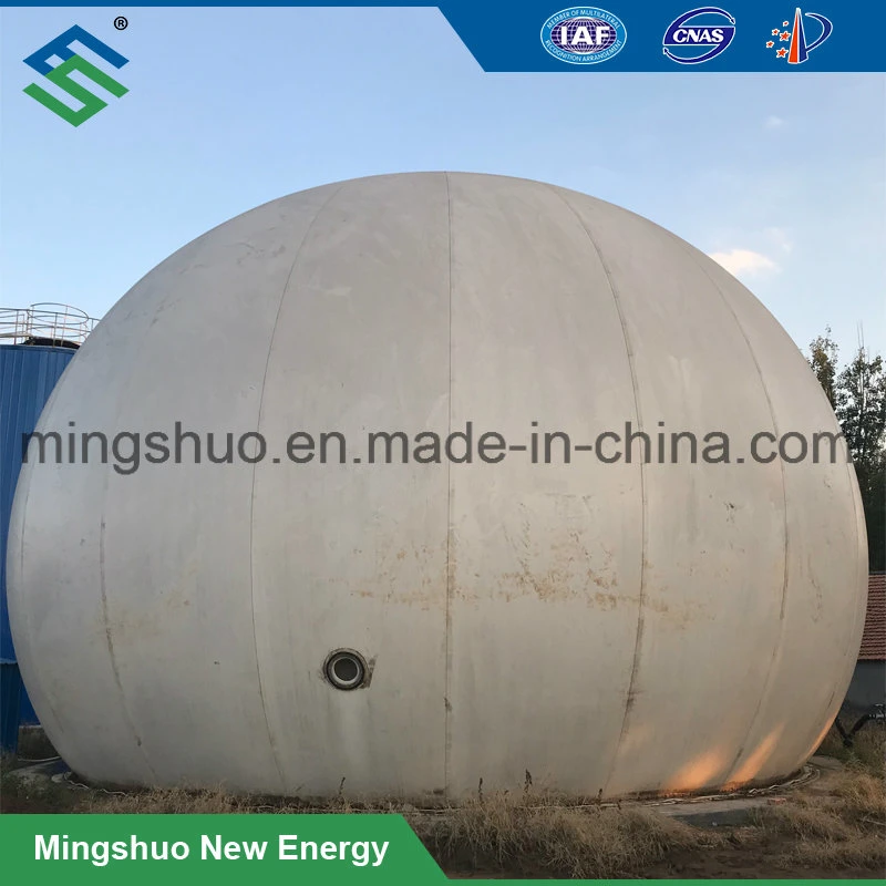 Constant Pressure Dual Membrane Biogas Storage Tank