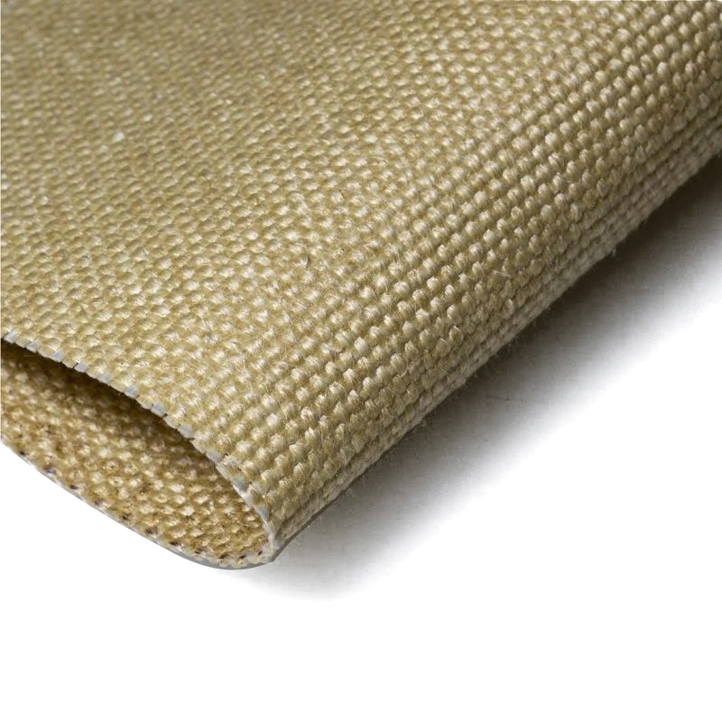 Texturized Glass Fabric 1.5mm Double Vermiculite Coated Fiberglass Fabric High quality/High cost performance  High Temperature Resistance Vermiculite Fiberglass Products