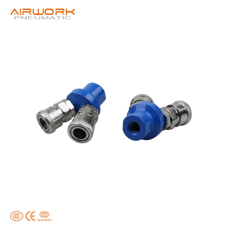 Smv Pneumatic Fitting C Type Two Way Quick Coupling Connector Coupler for Air Compressor