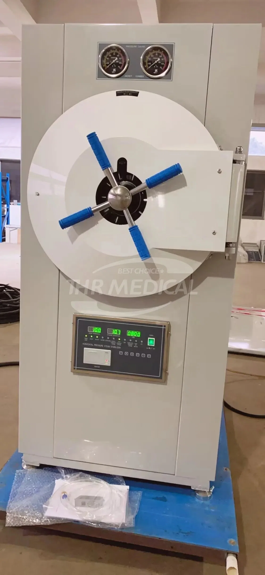 Medical Equipment Horizontal Cylindrical Pressure Steam Sterilizer Autoclave (THR-YDB)