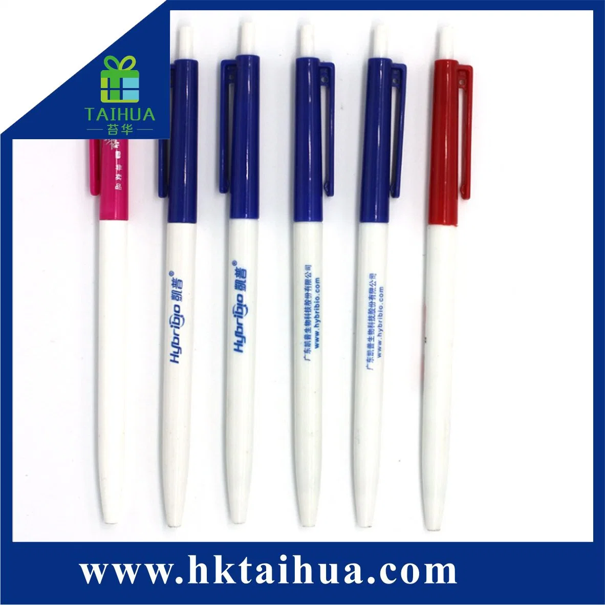 Free Samples Advertising Customized Logo Cheap Promotion Plastic Click Pen