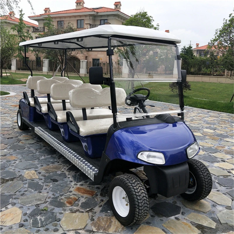 Motor Tricycle Golf Carts Trolley Electric Scenic Sightseeing Bus Touring Car with 8 Passenger Vehicles