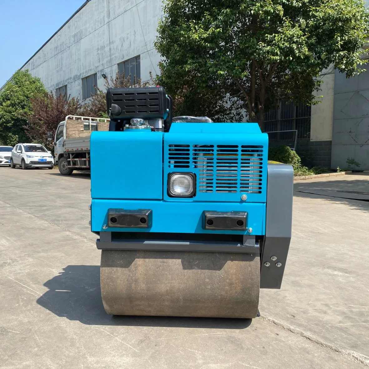 Venta caliente 800kg de carretera vibratorio de tambor doble rodillo para la compactación de la carretera con CE