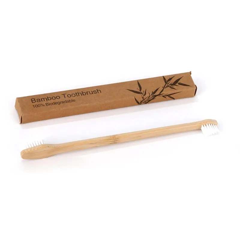 Small Dog & Cat Disposable Bamboo and Wood Toothbrush 360 Degree Deep Clean Oral Hygiene Pet Toothbrush