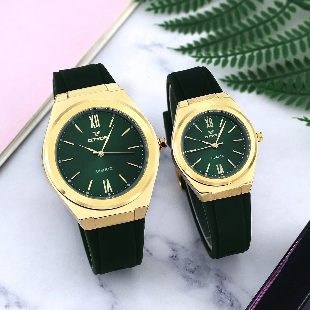 Factory Cheap Couple Watch Men ′ S pulso Watch Lady Atacado Veja