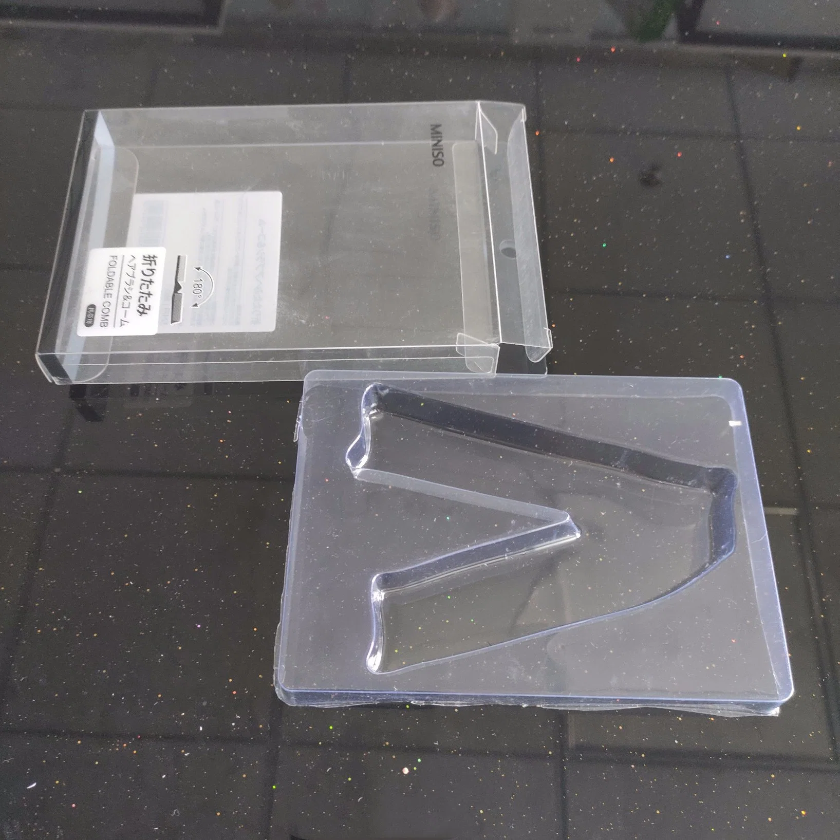 Custom Packaging Plastic Folding Electronic Box with Blister inner tray