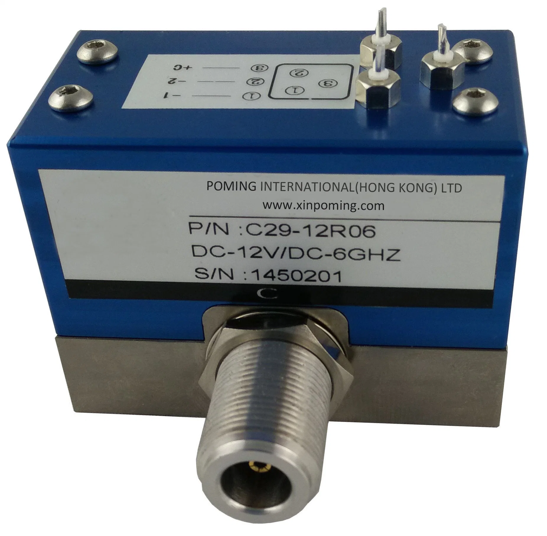 DC-8GHz N Female Self-Holding Self Cut-off RF Coaxial Switch Relay for Radio Spectrum Detection