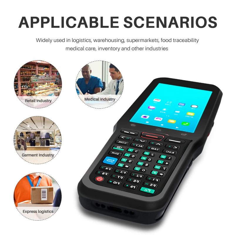 Nuevo Blovedream Android 10.0NFC PDA Escáner de códigos de barras industrial resistente dispositivo PDA para la gestión de almacén