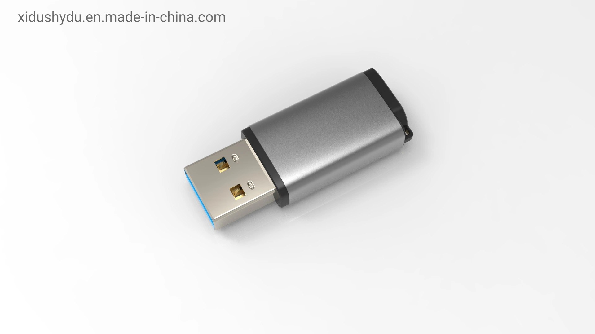 Customized Logo of Aluminum Alloy Small Male to Female USB a to C Type OTG Adapter USB
